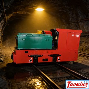 Locomotora eléctrica para minería subterránea <span class=keywords><strong>de</strong></span> 5 toneladas, a batería, para construcción <span class=keywords><strong>de</strong></span> túneles. - Product Image 3