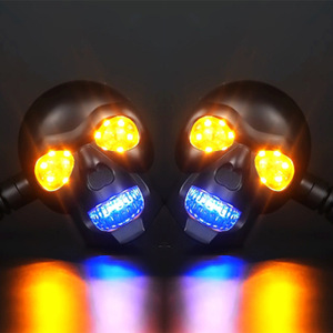 Hệ thống đèn chiếu sáng xe máy mini ngoài trời tùy chỉnh, đèn xi nhan, đèn spotlight hình đầu lâu, đèn xi nhan LED xe máy - Product Image 1