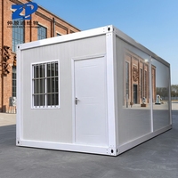 Maison préfabriquée modulaire avec cuisine, salle de bain et bureau pour chantier de construction, secours en cas de catastrophe et camp de réfugiés