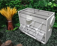 Cage à oiseaux en fil de fer sur mesure, vente en gros, fond en PVC blanc, pour la photographie d'oiseaux