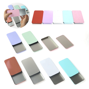 Atacado de fábrica push puxar caixa de estanho, pílulas para maçaneta, pino de cabelo, recipiente pequeno retangular, estojo de estanho - Product Image 1