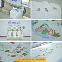 ¿Cuánto cuesta una máquina de bordar de 3 cabezales en China? Máquinas de bordar y coser OEM computarizadas para suéteres, gorras y camisetas de sobremesa.