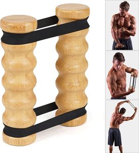 Bandes <span class=keywords><strong>de</strong></span> résistance réglables Wellshow Sport Rip Stick pour un entraînement efficace du haut du corps avec poignées en bois, 4 bandes Rip Stick - Product Image 1