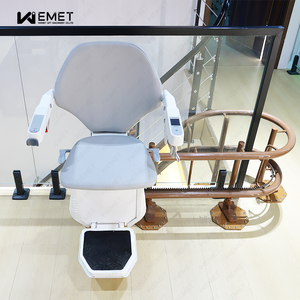 Evde Kullanım İçin Ağır Hizmet Tipi 120KG Taşıma Kapasiteli Elektrikli Kavisli Merdiven Asansörü Katlanabilir Özel Boy Yaşlılar ve Engelliler İçin Merdiven Asansörü - Product Image 4