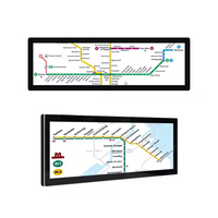 Écran d'affichage LCD de type barre sur mesure pour système d'information sur les itinéraires des passagers des bus, métros et trains
