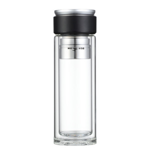 Tea Infuser Glass Cup Double Walled With Filter Magnetic Tea Water Separation For Gift - Product Image 2
