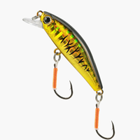 Leurres de pêche Minnow Jerkbait ABS 5,7 cm/6,5 g pour la pêche au bar, au saumon, à la truite - Utilisation en mer, en bateau, en rivière et en lac