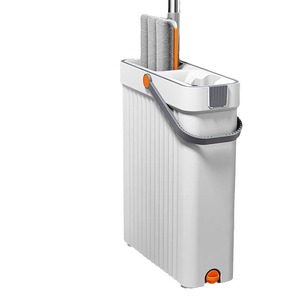 Système de <span class=keywords><strong>nettoyage</strong></span> domestique avec serpillière plate <span class=keywords><strong>rotative</strong></span> à 360 degrés, seau de lavage vertical et <span class=keywords><strong>brosse</strong></span>, directement de l'usine - Product Image 6