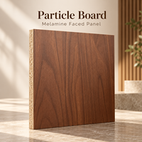 Panneau de particules mélaminé ENF en noyer or violet 1220x2440x18mm pour armoires, rangements et meubles