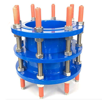 Accouplement d'expansion industriel à double bride en fonte, haute résistance chimique, pour système d'alimentation en eau