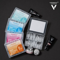 Vinimay Rocket Nail Extension Dual Forms 120 Pcs 15 Tailles Transparent OEM Moule de style sandwich pour gel de construction acrylique Manucure