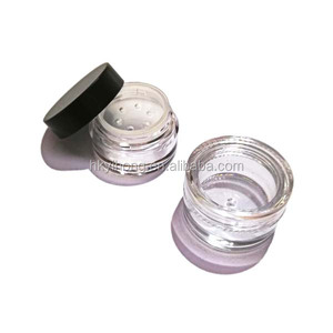 Tarro de Plástico Transparente con Tapa de Rosca, Contenedor de Polvo Suelto con Inserto de Tamizador, Tarro Cosmético Portátil para Polvo de Maquillaje - Product Image 3