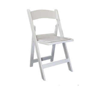 शीर्ष गुणवत्ता वाली थोक फोल्डेबल चेयर वेडिंग इवेंट मेटल विम्बलडन गार्डन कुर्सियां सफेद राल फोल्डिंग चेयर आउटडोर - Product Image 1
