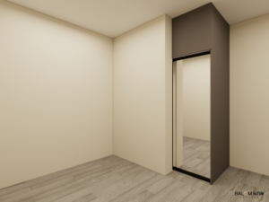 Armadio con Ante Scorrevoli Personalizzato, Design Semplice per Interni, Guardaroba con <span class=keywords><strong>Specchio</strong></span> per Camera da Letto - Product Image 5