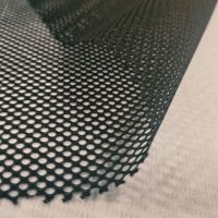 Super prix 100% Polyester tissu respirant léger tricot filet maille pour chaise de bureau sac de voiture chaussures Textiles de maison couleur noire