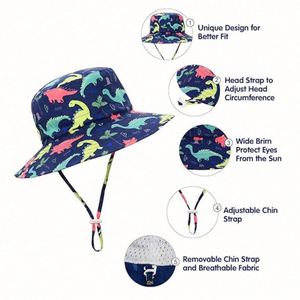 Wholesale Custom Logo Children Sun Protection Bucket <b>Hat</b> <b>Summer</b> Quick Drying Printed Fisherman <b>Hat</b> Beach Wide Brim - Product Image 5