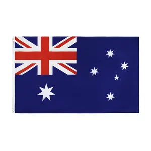Bandeira australiana do poliéster 5x3 ft, em estoque, alta qualidade, entrega rápida
