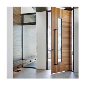 <span class=keywords><strong>Alucasa</strong></span>-puertas pivotante para entrada frontal residencial, diseño de madera personalizado para Exterior, bajo precio - Product Image 2