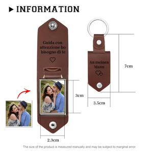 Portachiavi in Pelle PU Personalizzabile con Logo, Etichetta in Metallo Incisa al Laser per Regali di Anniversario - Product Image 2