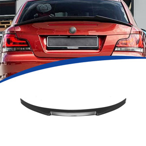 Bmw Rear Spoiler Carbon Fiber Glossy <b>Black</b> <b>Wing</b> Shaped For 2005-2011 1 Series E82 Models - Product Image 1