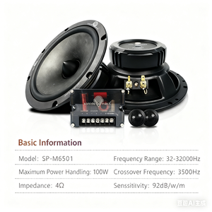 Haut-parleurs de voiture personnalisés Epicentro, système audio de voiture, Citroën C5 2011, haut-parleurs de voiture 6,5 pouces, haut-parleurs de voiture à composants 7,8 pouces - Product Image 3