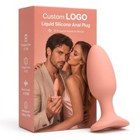 Plug anal en caoutchouc à revêtement liquide, 10 modes de vibration, jouets sexuels, masseur de prostate, jouets sexuels anaux pour couple gay