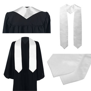 60 "وشاح تخرج من الساتان الأبيض سرق التسامي الفراغات التخرج الجامعي - Product Image 2