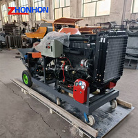 Pompe à mortier, pompe à béton, mini-pompe à béton, pompe à béton sur remorque à moteur diesel, adaptée aux étages de grande hauteur
