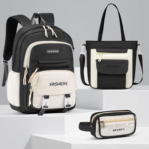 Sac à dos grande capacité en tissu Oxford imperméable avec RFID pour filles, style vintage, USB, antivol, fermeture éclair, pour les classes 5-6, Nouveau - Product Image 4