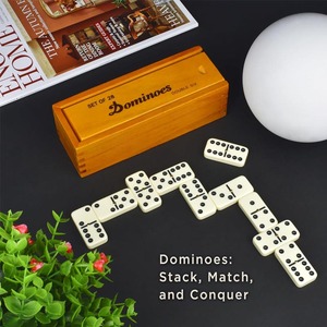 Juego de Dominó Queensell para Niños, Juegos de Mesa Clásicos, Dominó Doble 6, Juegos Familiares para Niños y Adultos - Product Image 3