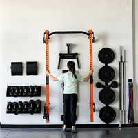 Support mural pliable en acier inoxydable pour squats, entraînement de force des bras et de la poitrine, usage domestique et commercial