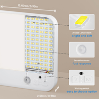 Lampu Sensor Gerak LED Isi Ulang Modern Ramah Lingkungan untuk Plafon & Dinding Dalam Ruangan, Pemasangan Magnetis, Dapat Diredupkan, Kontrol Jarak Jauh