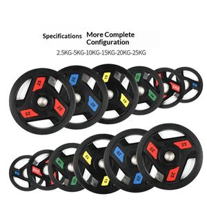 Barbel Karet Warna-warni Peralatan Kebugaran Beban Tiga Lubang Fly Bell Barbel Pegangan Tangan Wanita Captain America - Product Image 5