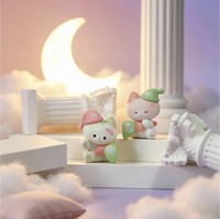 Vente Flash : Figurines d'ours miniatures de la série Miro Chubby, boîte mystère, en PVC et résine, décoration unisexe pour la maison, jouets, 48 pièces