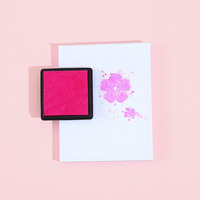 Offre Spéciale : Tampon encreur pour empreintes digitales 4x4 cm, 20 couleurs, mini tampon carré et tampon encreur pour loisirs créatifs