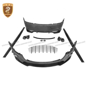 Kit de carrosserie pour Aston <span class=keywords><strong>Martin</strong></span> Rapide, demi-jupe de pare-chocs de voiture en Fiber de carbone, Grilles avant, queue de canard arrière, A-<span class=keywords><strong>MR</strong></span> - Product Image 3