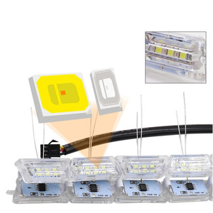 Luces diurnas para automóvil (DRL), luces de cristal en forma de lágrima, luces direccionales de doble color (blanco/amarillo), luces direccionales retráctiles - Product Image 3