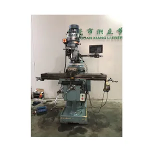 Mesin penggilingan Manual Turret 3 presisi tinggi Ratee merek Tiongkok bekas kualitas baik untuk logam