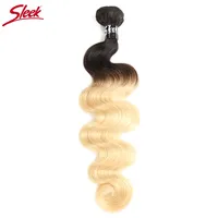 Tissage de cheveux brésiliens T1B/613 Body Wave, extension 100% cheveux humains, 1 pièce, cheveux Remy, double trame machine, 10-30 pouces, permable