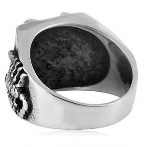 yunnique Men's <b>Titanium</b> Steel Scorpion <b>Ring</b> Insect Design Geometric Shape Gift Jewelry Full Size 2 - Product Image 3