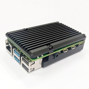 <span class=keywords><strong>Raspberry</strong></span> <span class=keywords><strong>Pi</strong></span> 4B Consumer Electronics com Metal Case Liga De Alumínio Chassis Dupla Ventilador Cooling Vest - Product Image 5