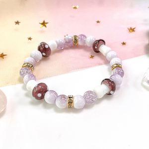 Natural <b>Bracelet</b> Colorful Glass Beaded Amulet Protection Strategic In-house Production Custom Stone Choice - Product Image 4