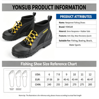Chaussures de pêche en néoprène 5 mm à semelle à pointes, bottes de plongée antidérapantes en caoutchouc vulcanisé pour la plongée sous-marine, la plongée avec tuba et la pêche en rivière