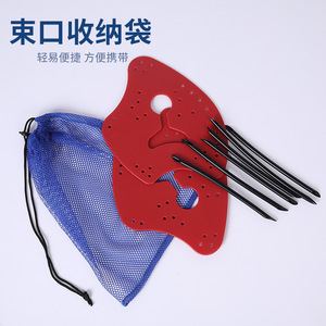 Almohadillas de natación con membranas para manos, de plástico, para adultos y niños, equipo de natación para deportes acuáticos - Product Image 4