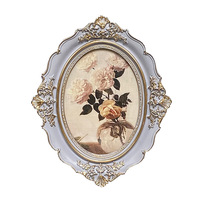Cadres photo ovales décoratifs de luxe de style européen vintage en gros – Ornements de décoration intérieure au charme haut de gamme