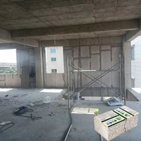 Paneles de pared de hormigón para casas modulares prefabricadas, Panel sándwich de una sola planta, Brasil