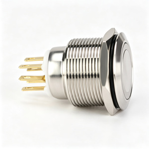 Bouton poussoir LED en métal 12mm 16mm 19mm 22mm 25mm IP65 pour système de nettoyage - Product Image 4