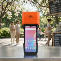 Terminal POS Portátil Android 14 con Impresora Bluetooth de 80 mm para Servicio de Alimentos, Estacionamiento y Venta de Boletos, Precio de Fábrica