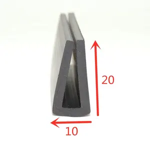 Striscia di tenuta in gomma epdm a forma di u striscia di collisione per porta epdm adhesif profilo en caoutchouc protecteur bords