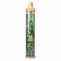 Tube de transport moderne de luxe en PVC transparent pour tapis de mahjong avec poignée à boucle, étui de rangement pliable résistant à l'eau